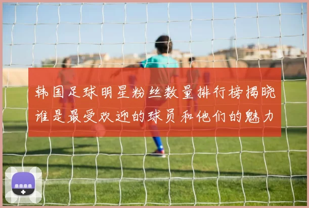 韩国足球明星粉丝数量排行榜揭晓谁是最受欢迎的球员和他们的魅力所在